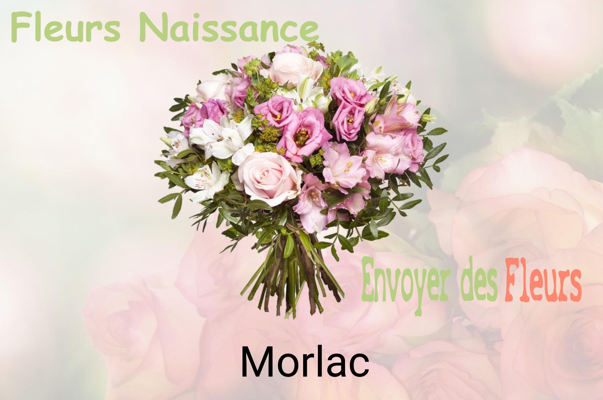 Bouquet de fleurs de naissance livré à Morlac